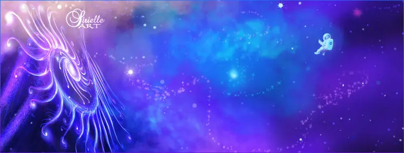 Astronaut and Cosmic Tree of Life